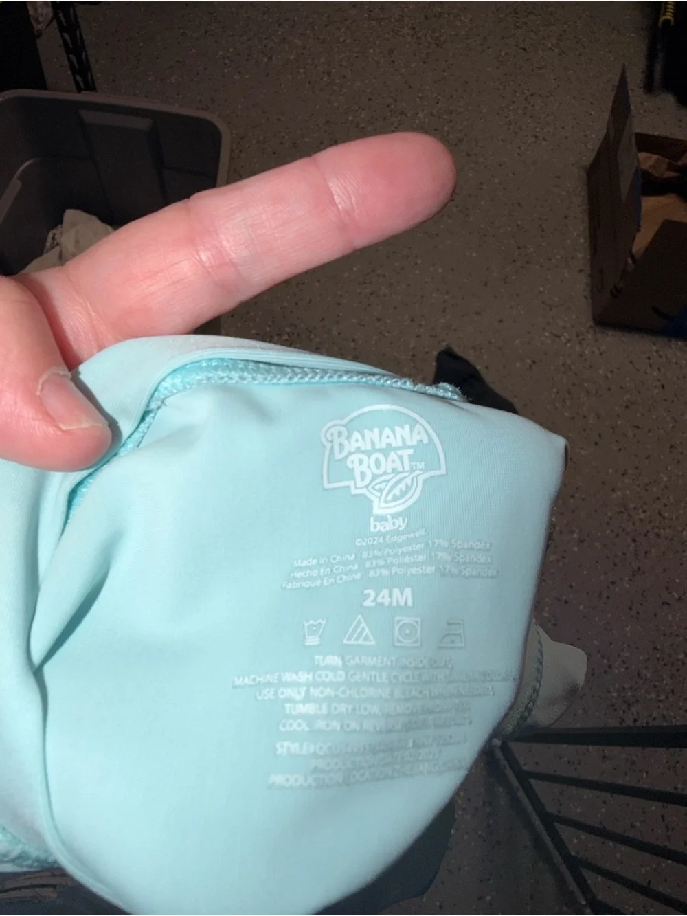 Banana Boat Light Blue Rashguard with Coral Octopus Print